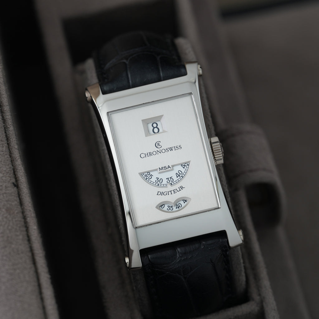 Chronoswiss Digiteur MSA Ref. CH1370 NOS Platin 'Full Set' Limitiert auf 33