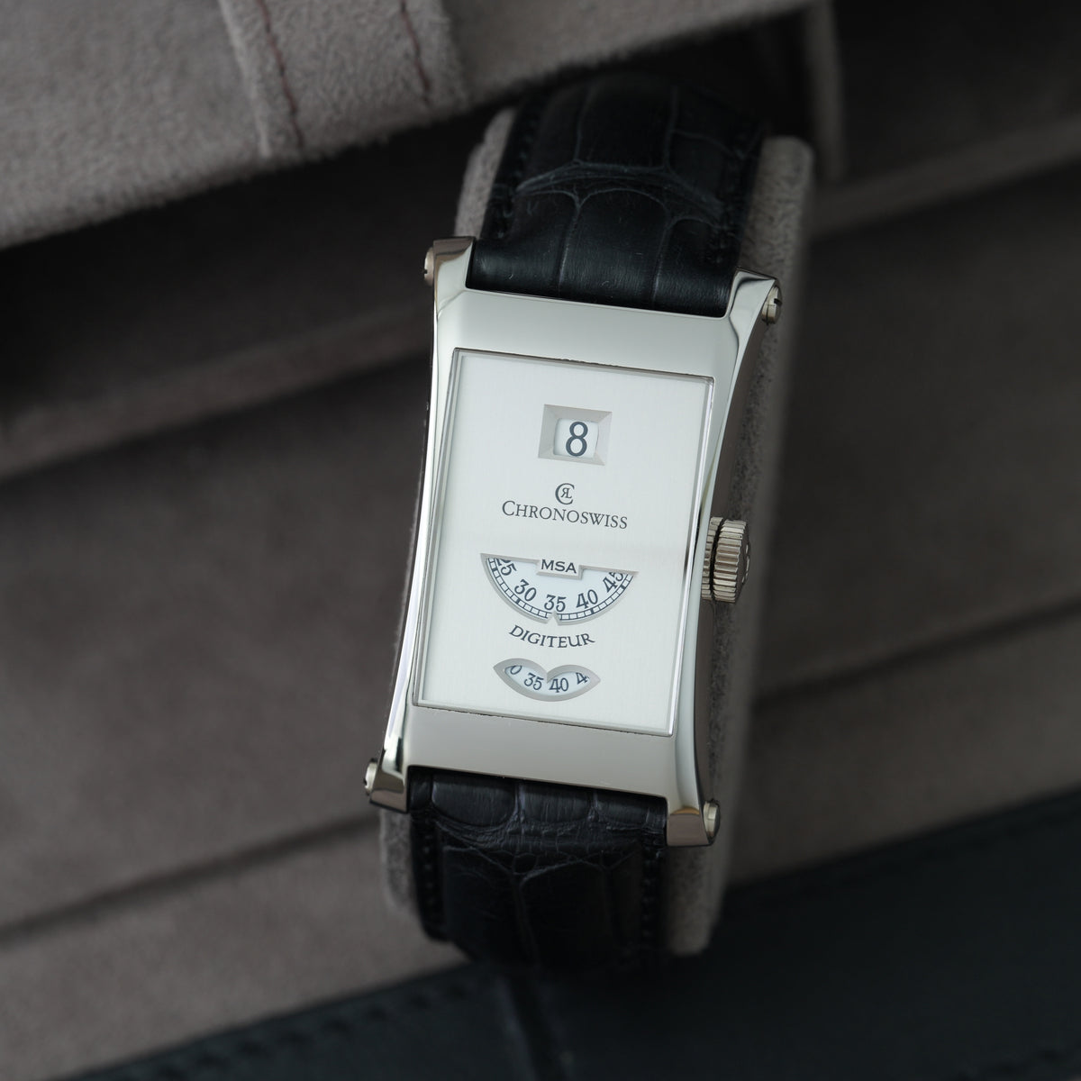 Chronoswiss Digiteur MSA Ref. CH1370 NOS Platin 'Full Set' Limitiert auf 33