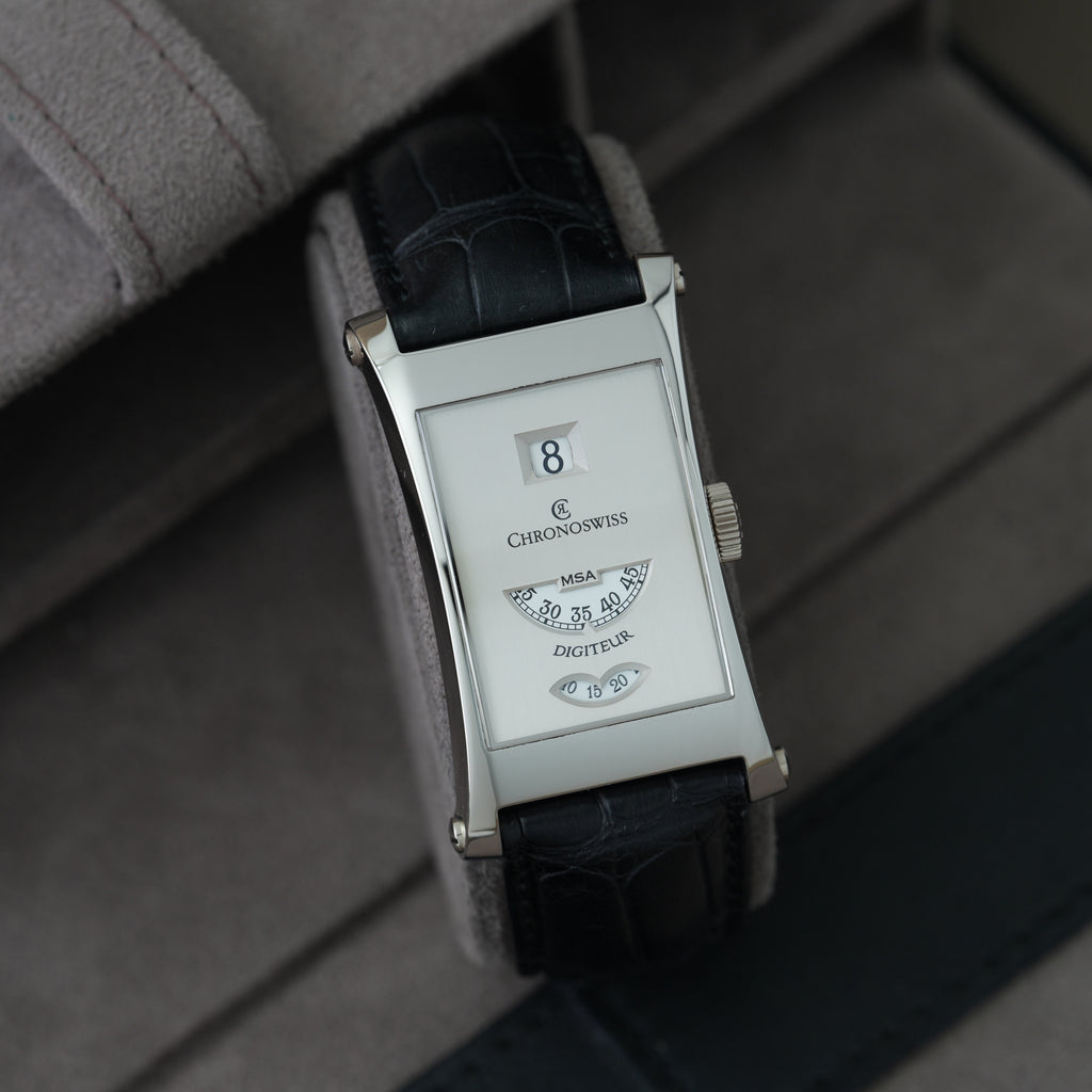 Chronoswiss Digiteur MSA Ref. CH1370 NOS Platin 'Full Set' Limitiert auf 33