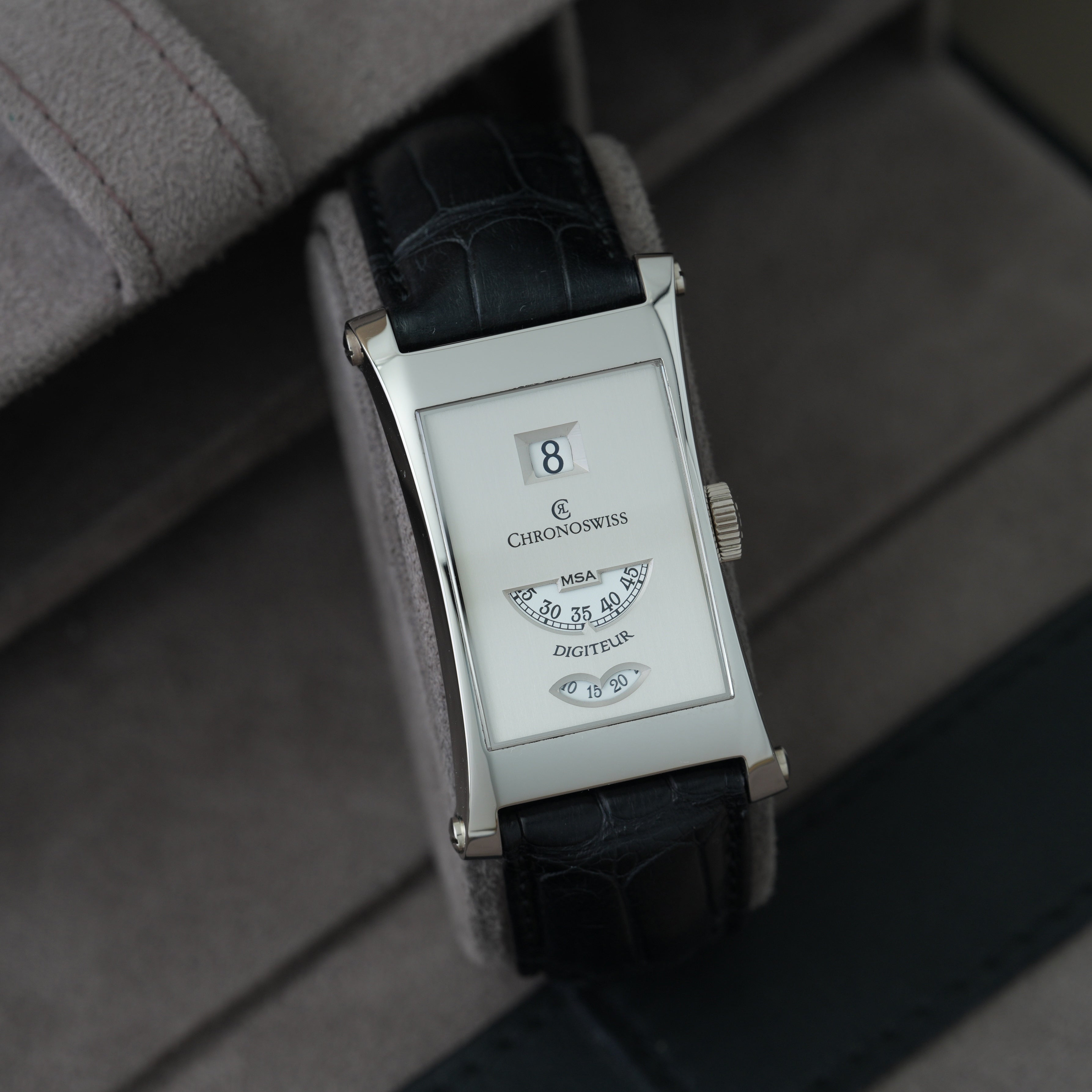 Chronoswiss Digiteur MSA Ref. CH1370 NOS Platin 'Full Set' Limitiert auf 33