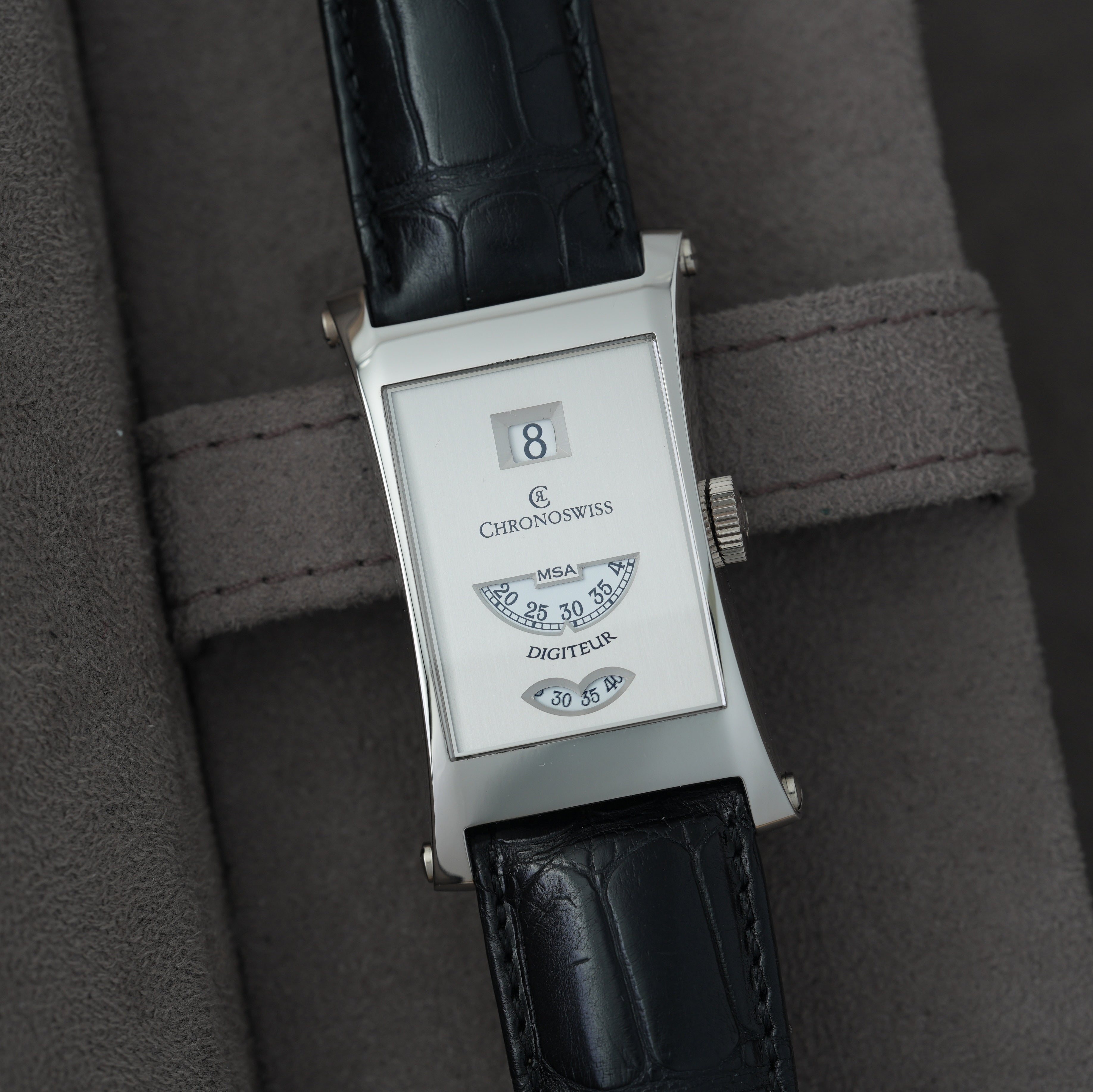 Chronoswiss Digiteur MSA Ref. CH1370 NOS Platin 'Full Set' Limitiert auf 33