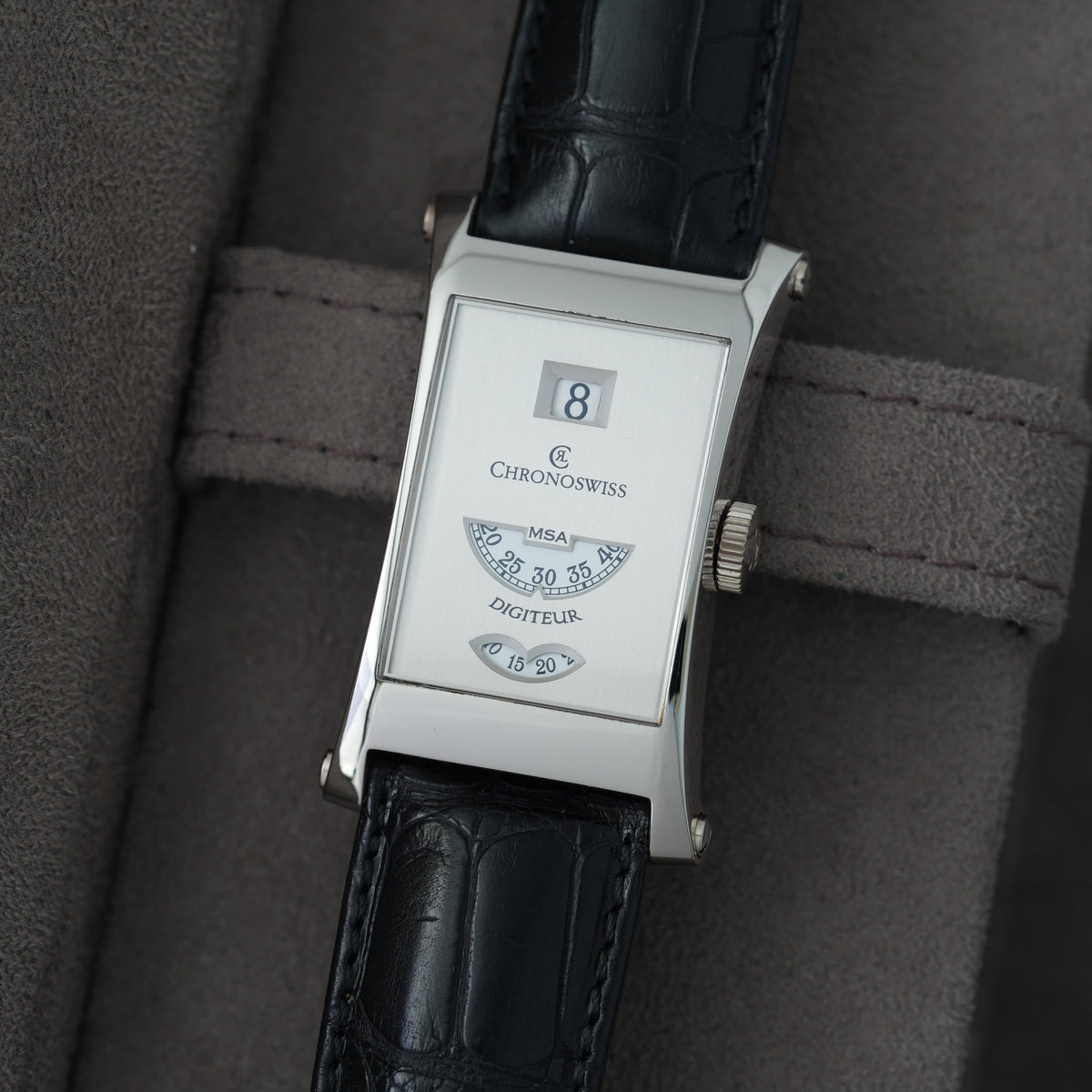 Chronoswiss Digiteur MSA Ref. CH1370 NOS Platin 'Full Set' Limitiert auf 33