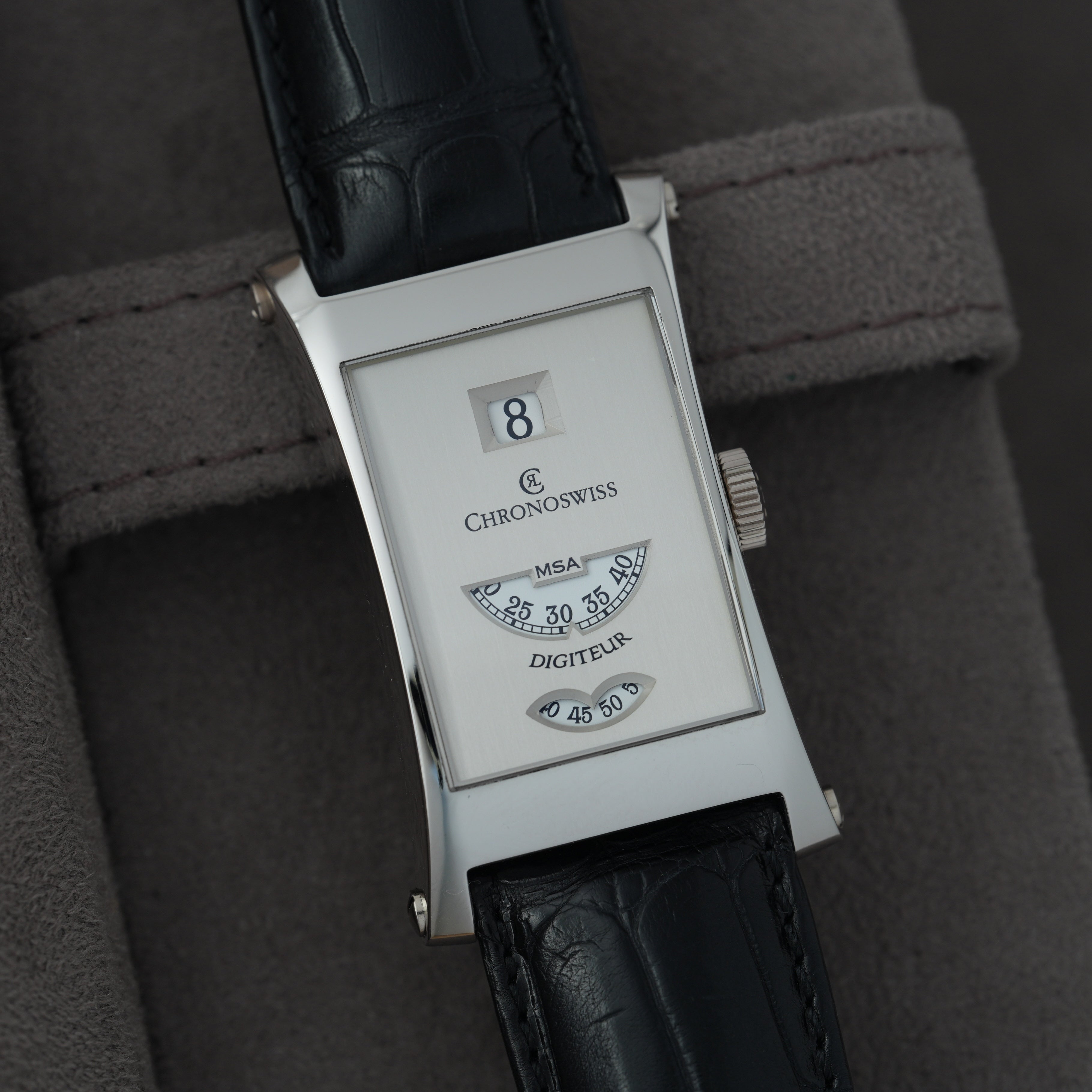 Chronoswiss Digiteur MSA Ref. CH1370 NOS Platin 'Full Set' Limitiert auf 33