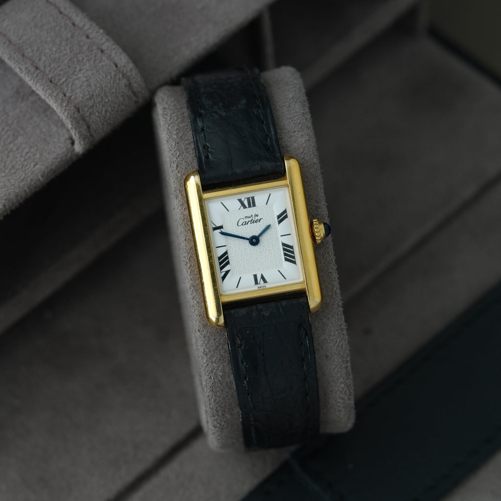 Cartier Tank Vermeil Ref. 1613 'Cartier Faltschließe' 20x28mm
