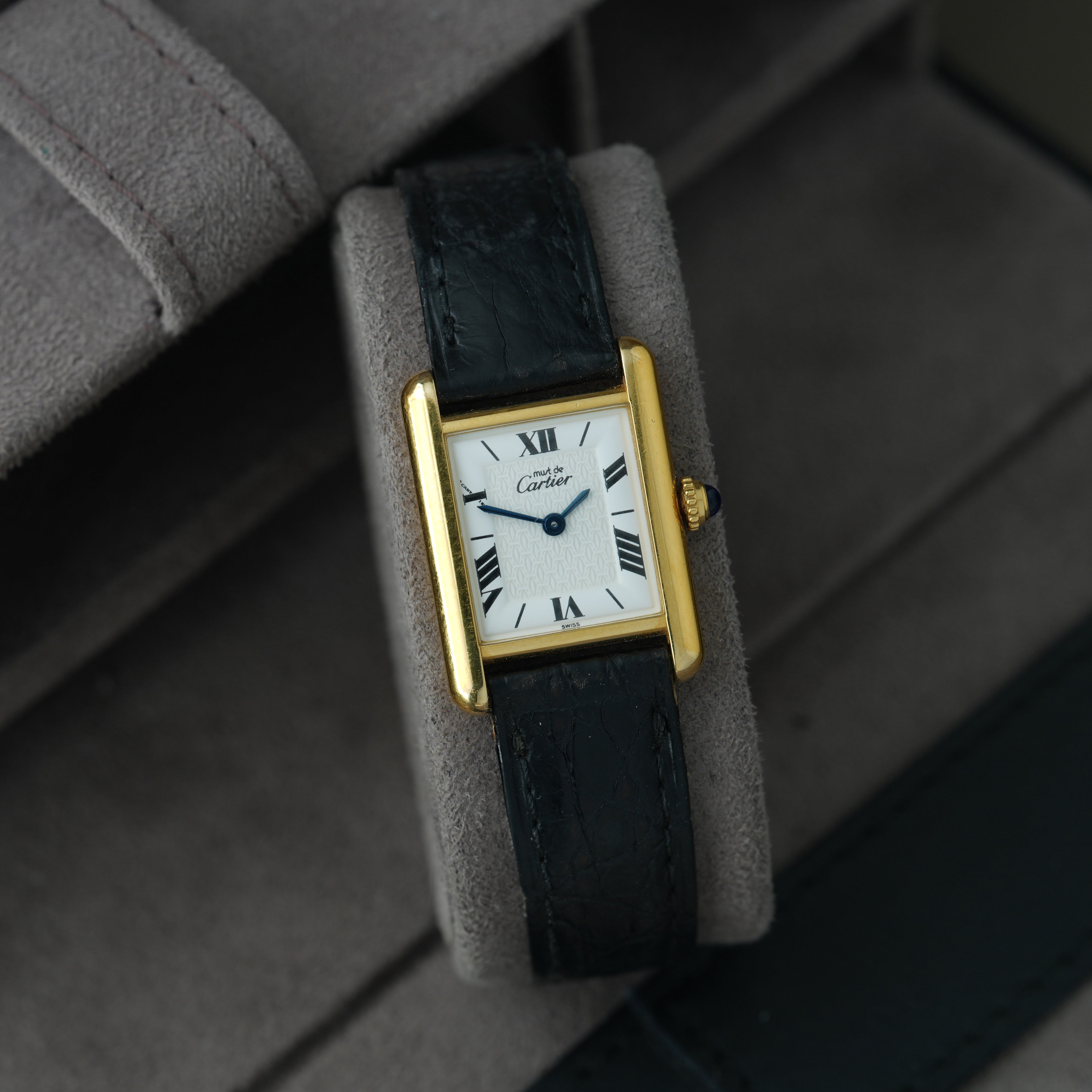 Cartier Tank Vermeil Ref. 1613 'Cartier Faltschließe' 20x28mm