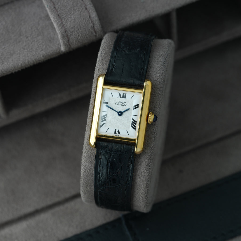 Cartier Tank Vermeil Ref. 1613 'Cartier Faltschließe' 20x28mm