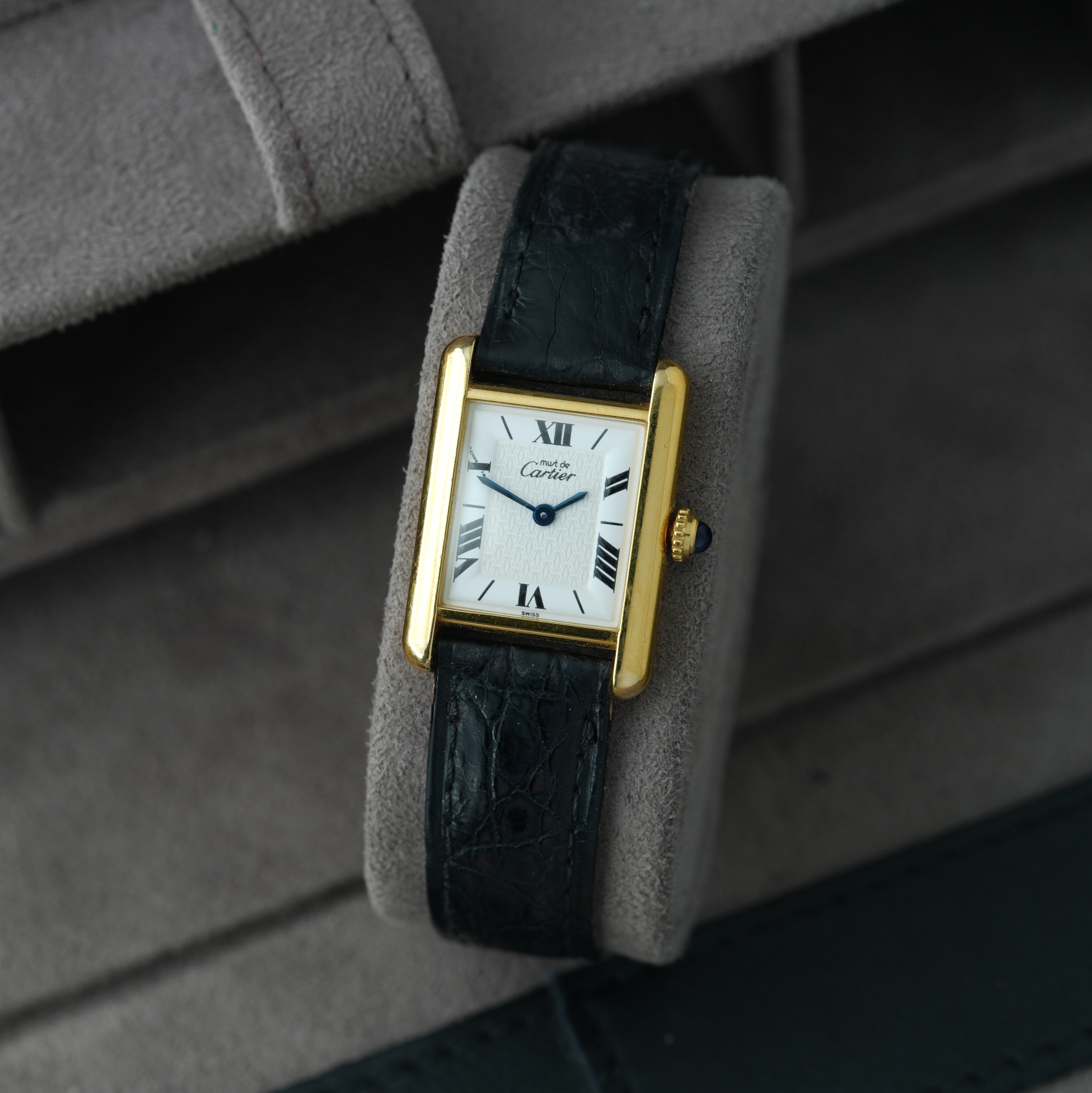 Cartier Tank Vermeil Ref. 1613 'Cartier Faltschließe' 20x28mm