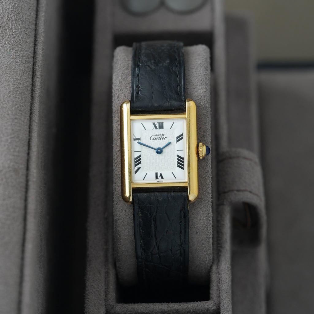Cartier Tank Vermeil Ref. 1613 'Cartier Faltschließe' 20x28mm