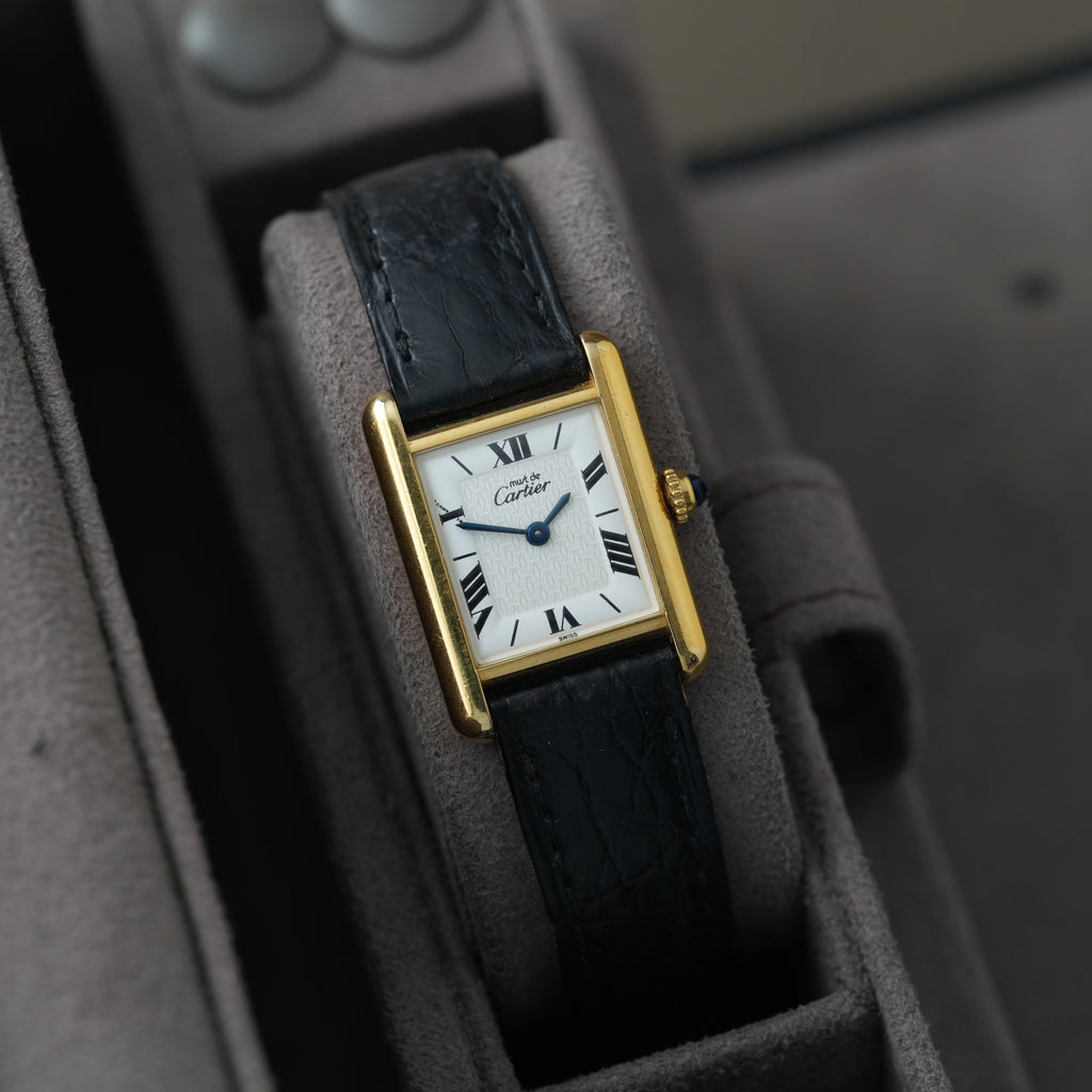 Cartier Tank Vermeil Ref. 1613 'Cartier Faltschließe' 20x28mm