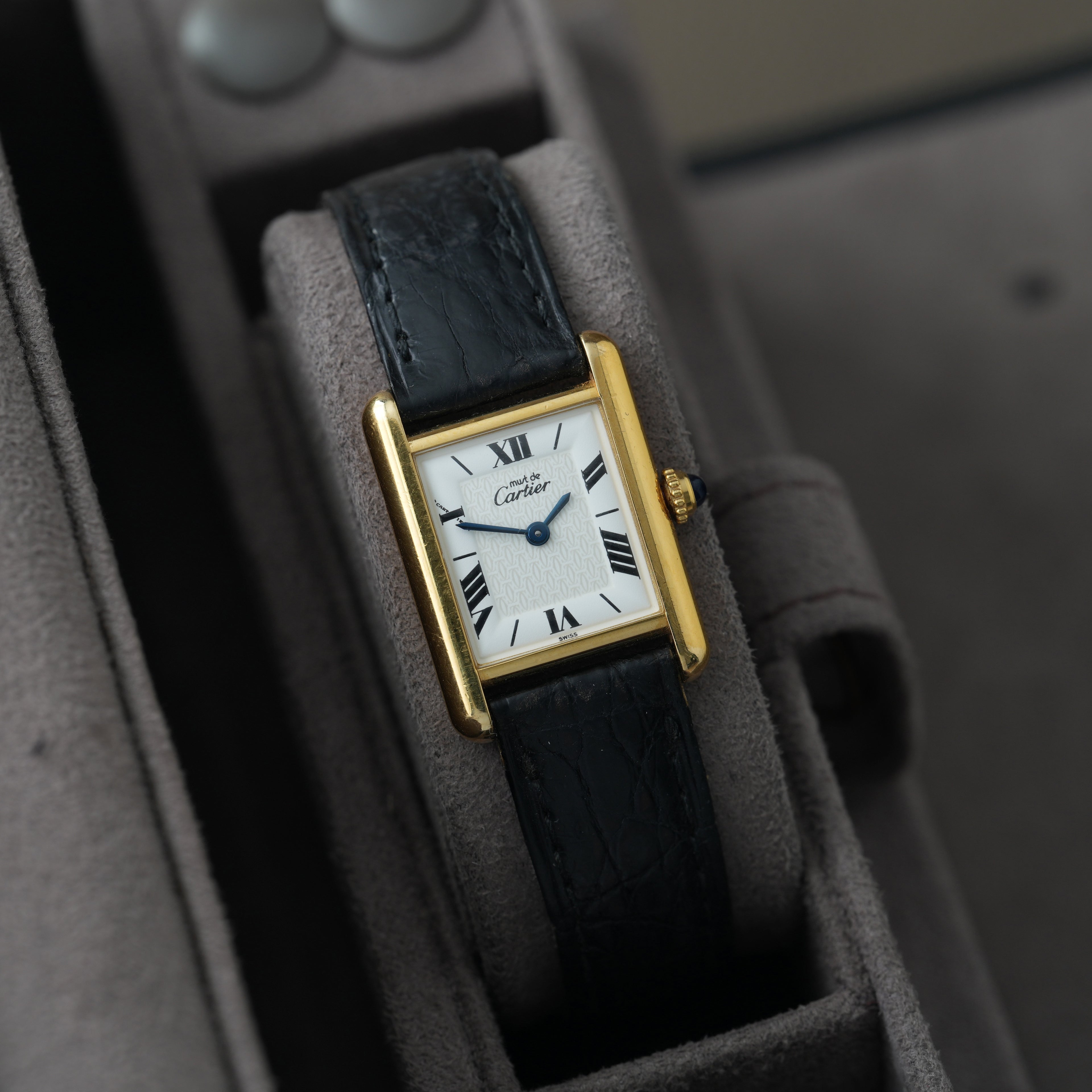 Cartier Tank Vermeil Ref. 1613 'Cartier Faltschließe' 20x28mm