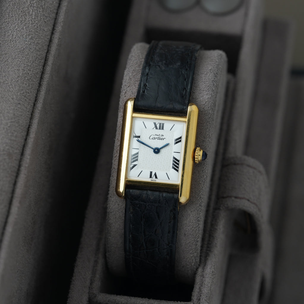 Cartier Tank Vermeil Ref. 1613 'Cartier Faltschließe' 20x28mm