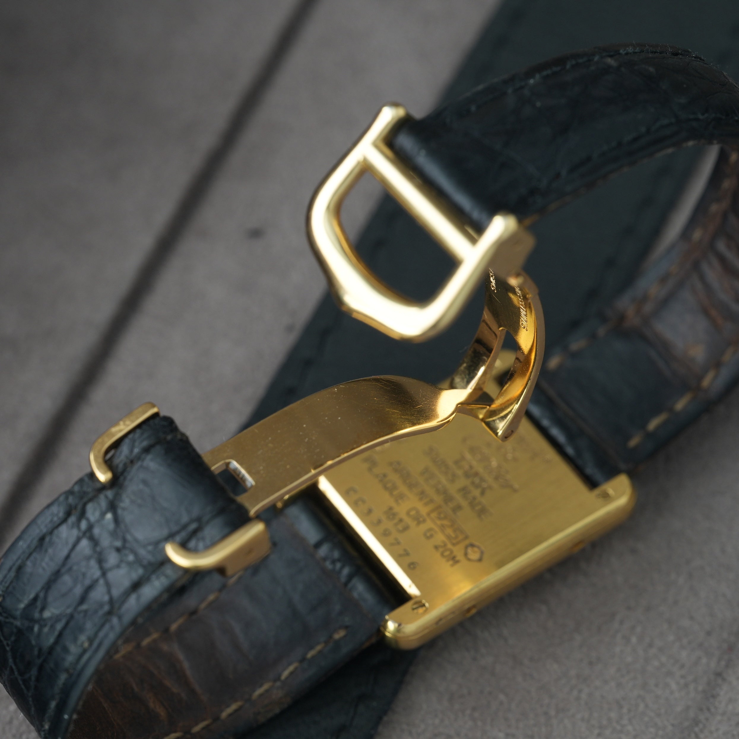 Cartier Tank Vermeil Ref. 1613 'Cartier Faltschließe' 20x28mm