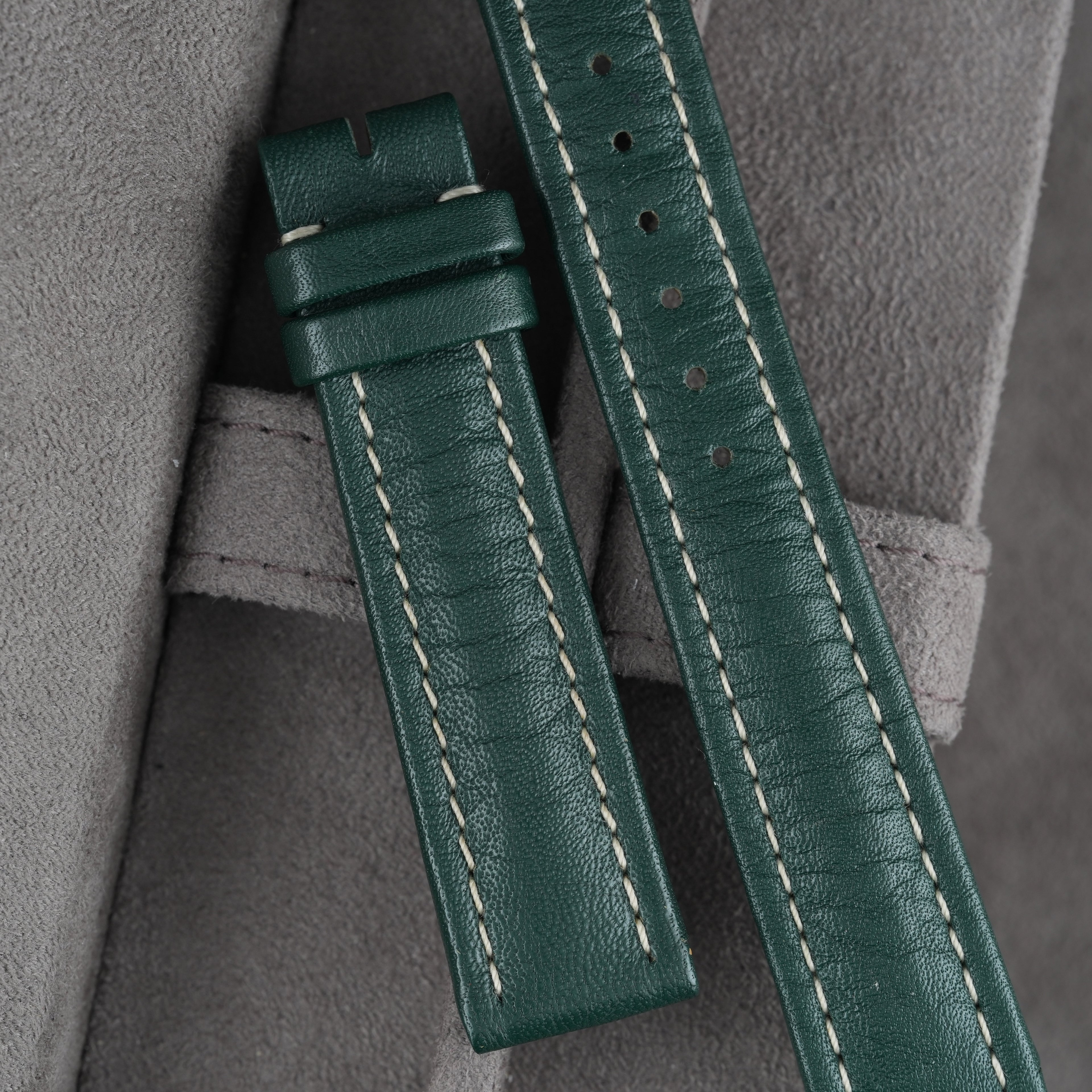 Breitling Lederarmband 18mm Grün