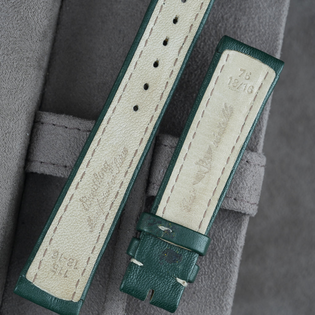 Breitling Lederarmband 18mm Grün