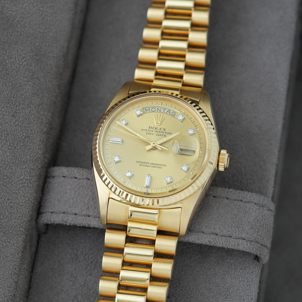 Rolex Day-Date 36 'Diamant Pie Pan' Ref. 1803/8 'Rolex Garantie'