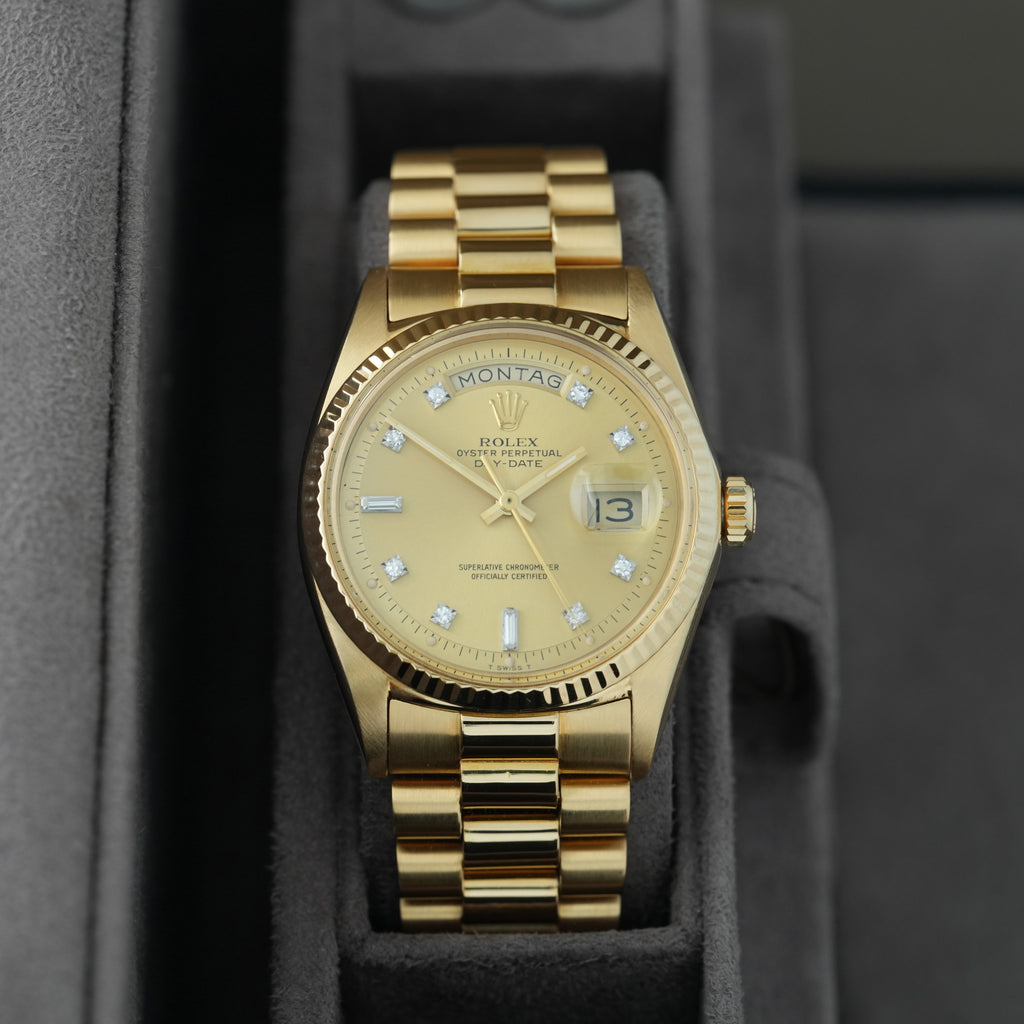 Rolex Day-Date 36 'Diamant Pie Pan' Ref. 1803/8 'Rolex Garantie'