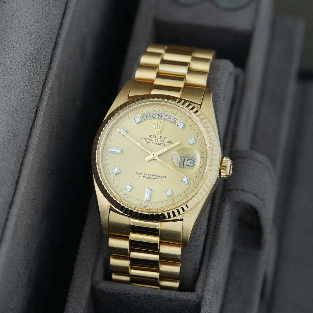 Rolex Day-Date 36 'Diamant Pie Pan' Ref. 1803/8 'Rolex Garantie'