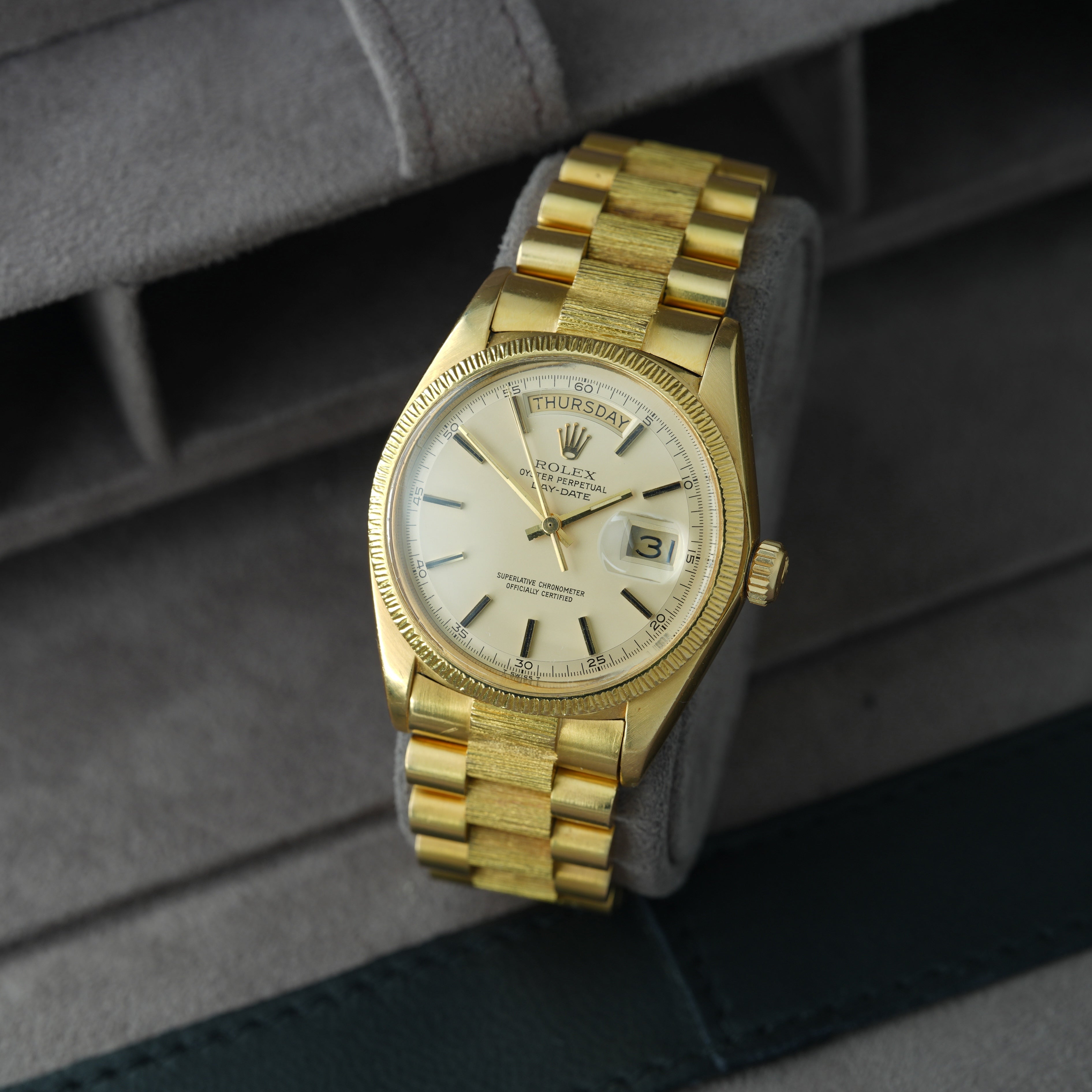 Rolex Day-Date 36 Ref. 1807 Borke 'kein Stretch / unpoliert'