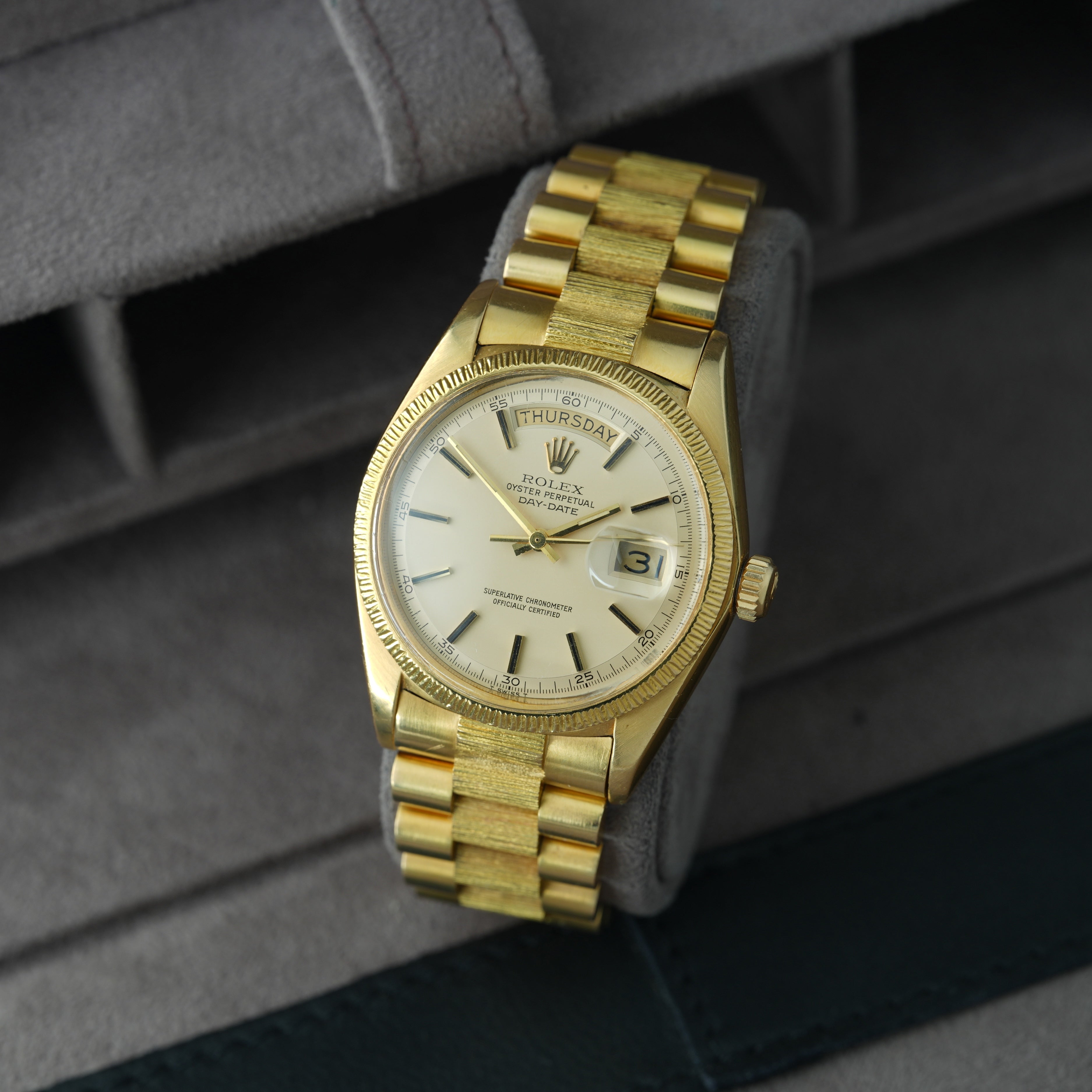 Rolex Day-Date 36 Ref. 1807 Borke 'kein Stretch / unpoliert'