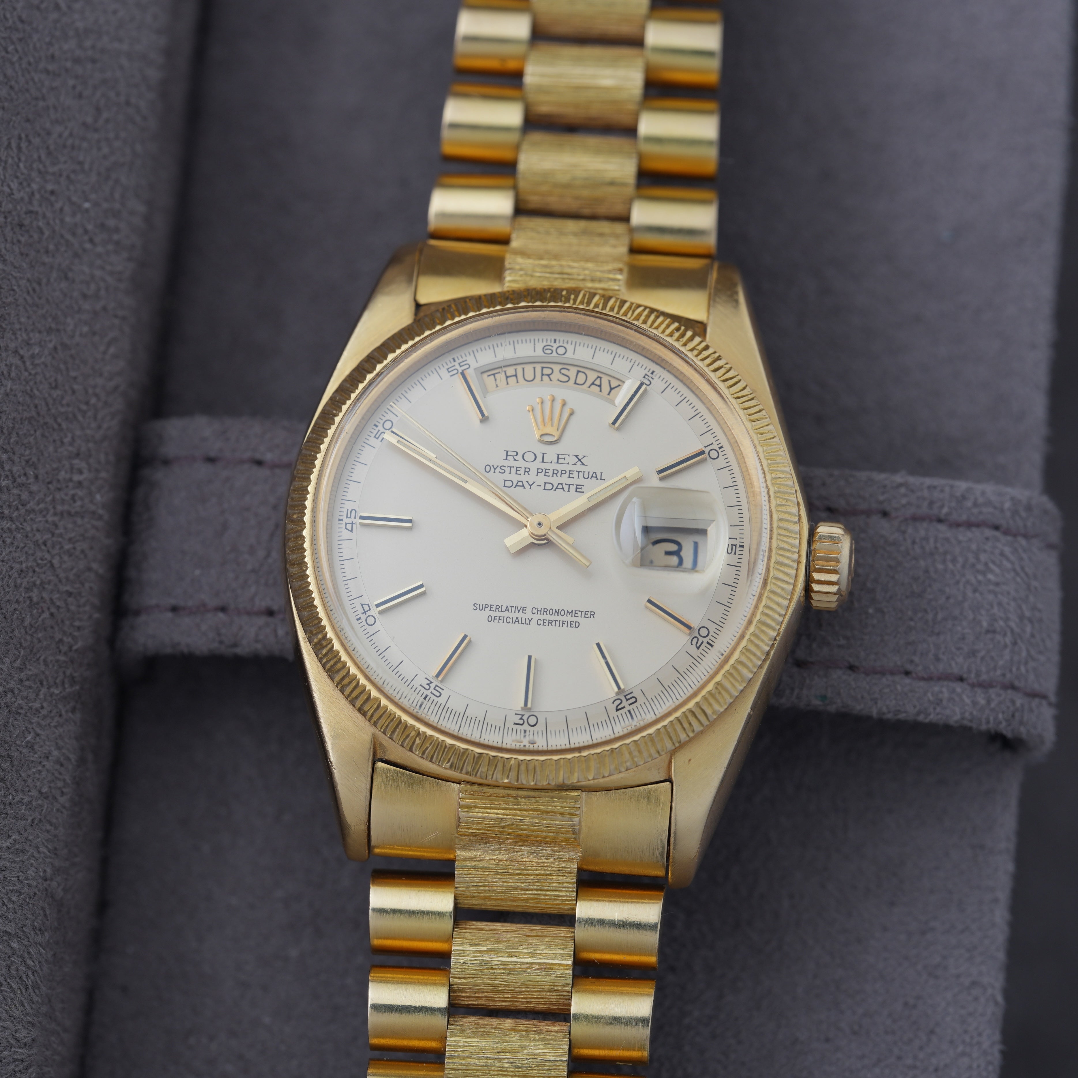 Rolex Day-Date 36 Ref. 1807 Borke 'kein Stretch / unpoliert'