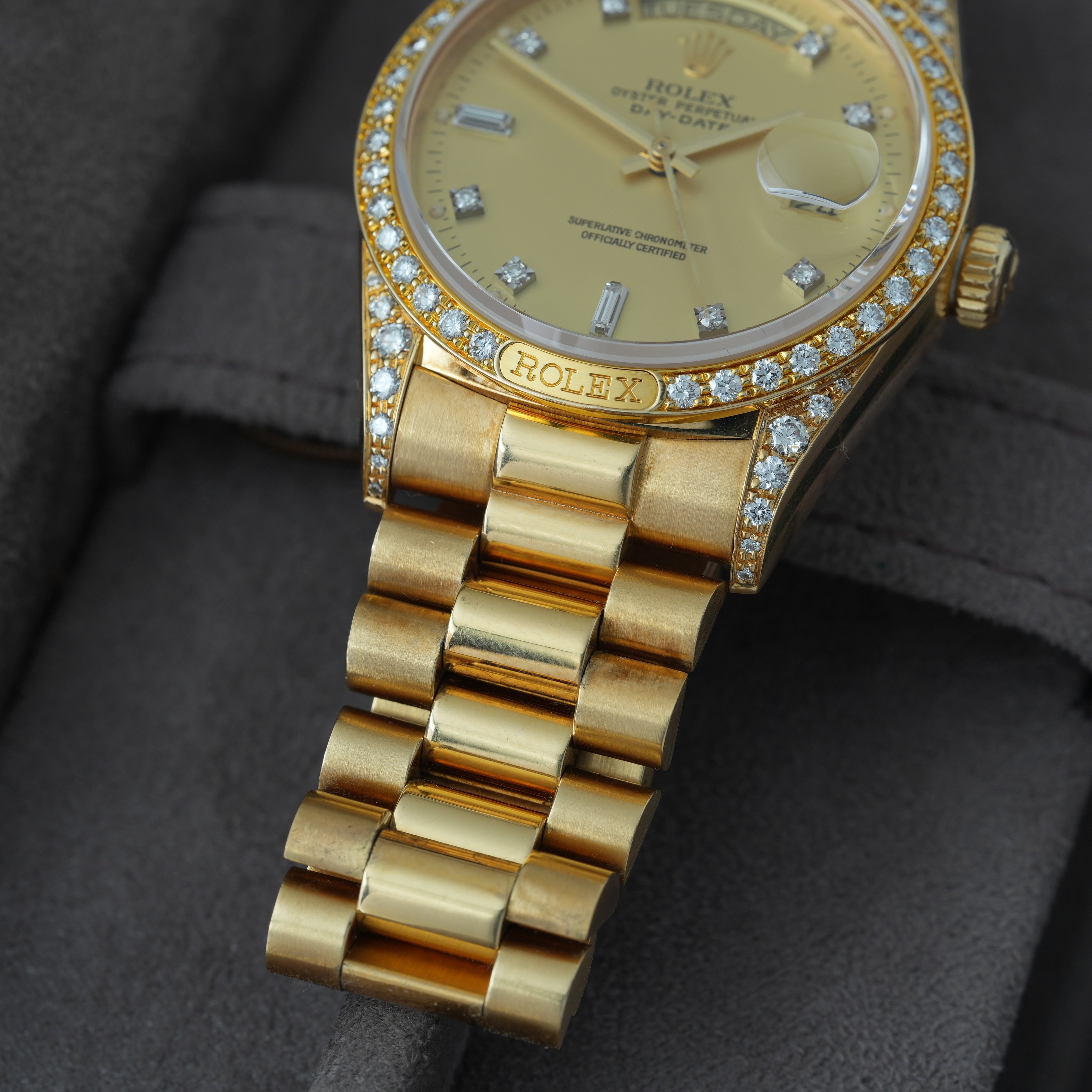 Rolex Day-Date 36 Ref. 18138 Box & Paper's 'Lemon Dial' CROWN COLLECTION