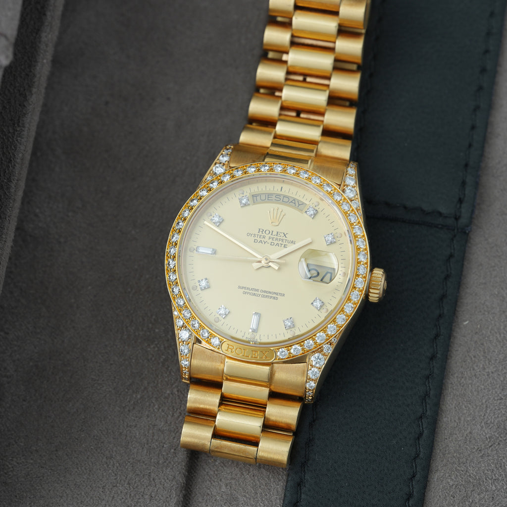 Rolex Day-Date 36 Ref. 18138 Box & Paper's 'Lemon Dial' CROWN COLLECTION