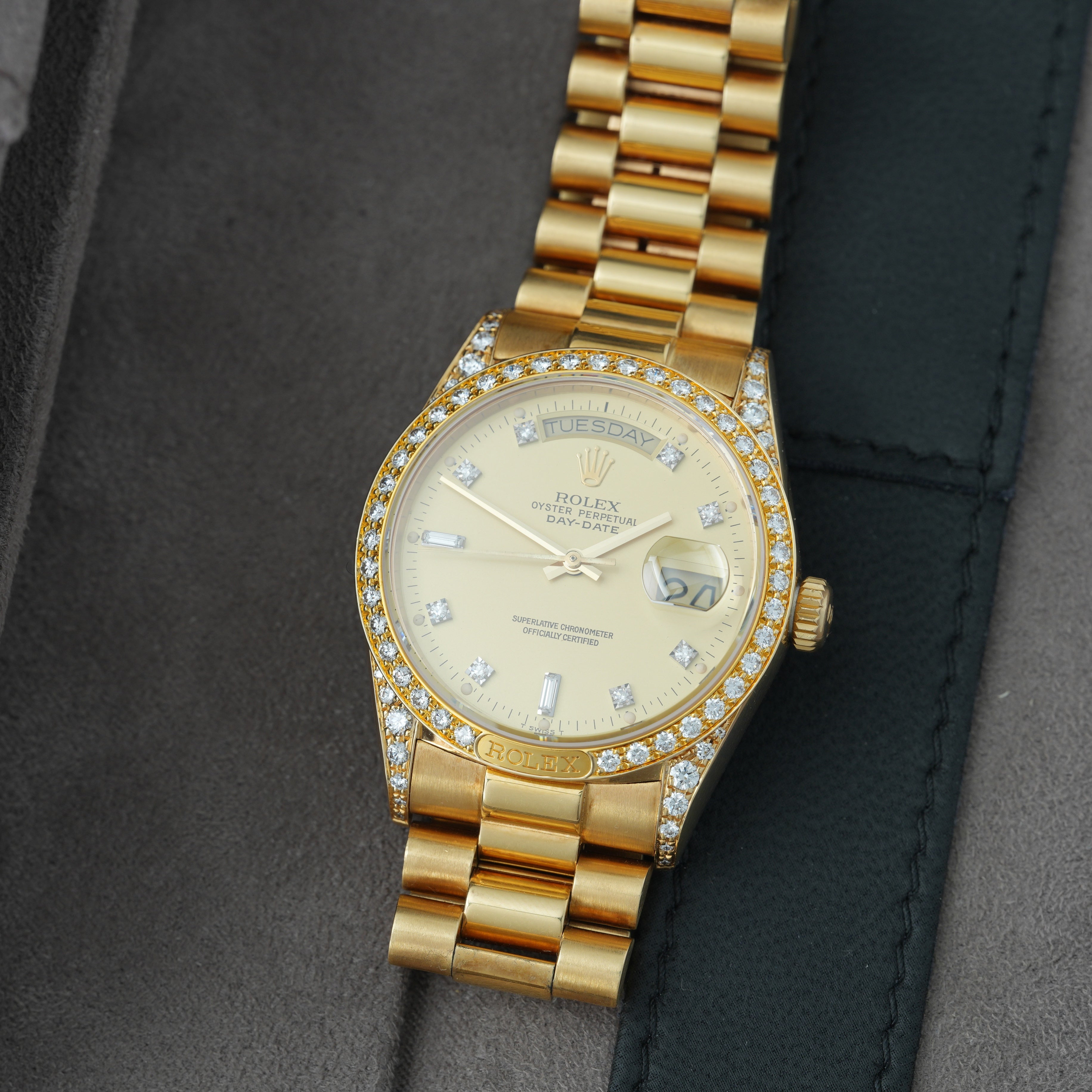 Rolex Day-Date 36 Ref. 18138 Box & Paper's 'Lemon Dial' CROWN COLLECTION