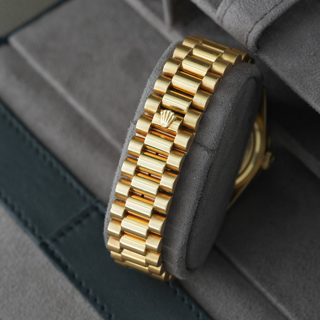 Rolex Day-Date 36 Ref. 18138 Box & Paper's 'Lemon Dial' CROWN COLLECTION