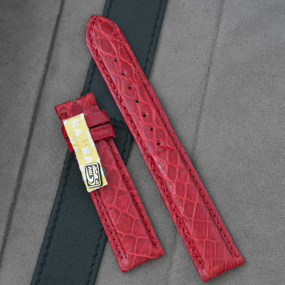 Chronoswiss Lederarmband NOS 18/16mm Rot Krokodil