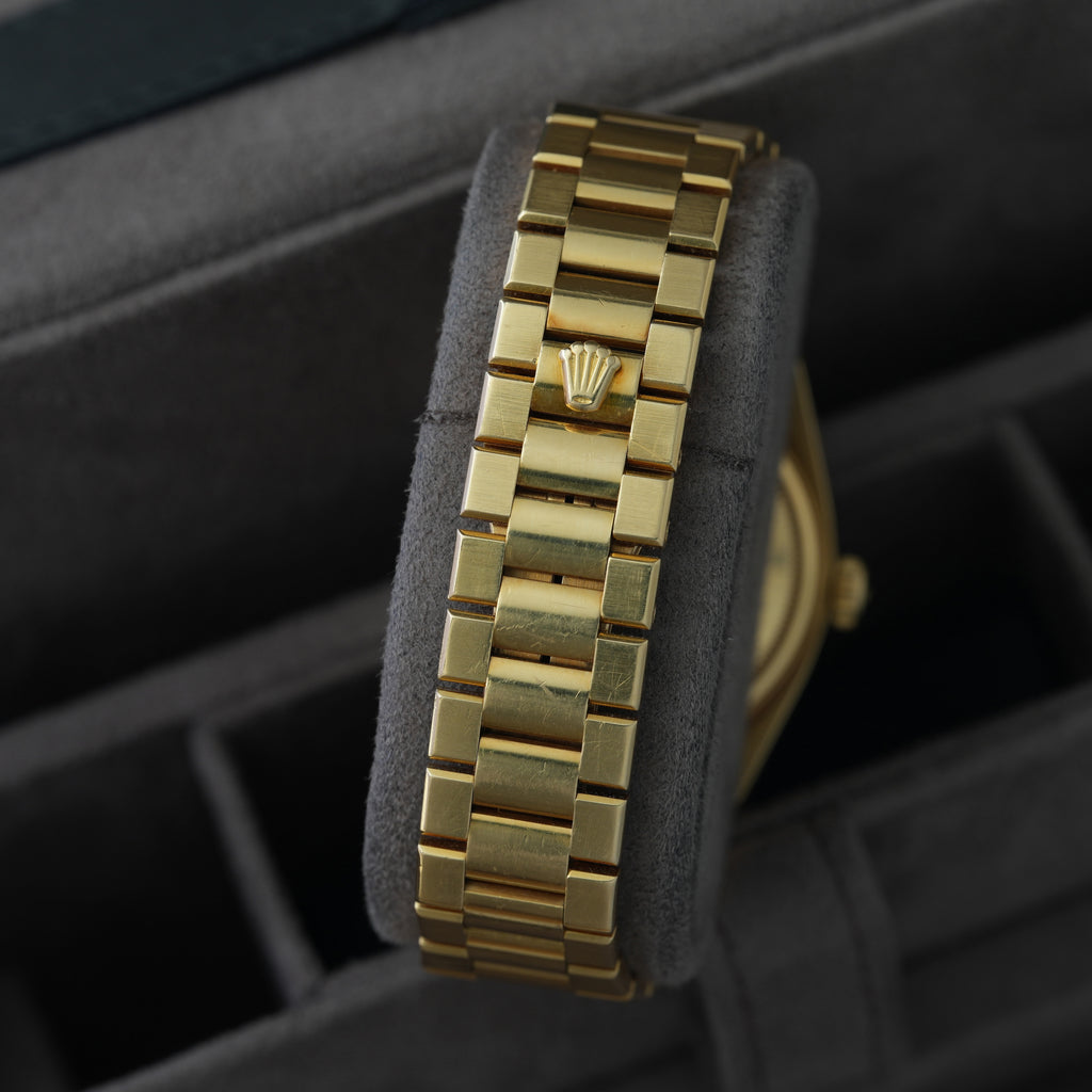 Rolex Day-Date Oysterquartz 36 Ref. 19018 'Champagner Blatt'