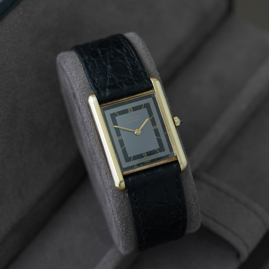 Cartier Tank Vermeil Ref. 681006 'Art Deco Dial' 23x30mm