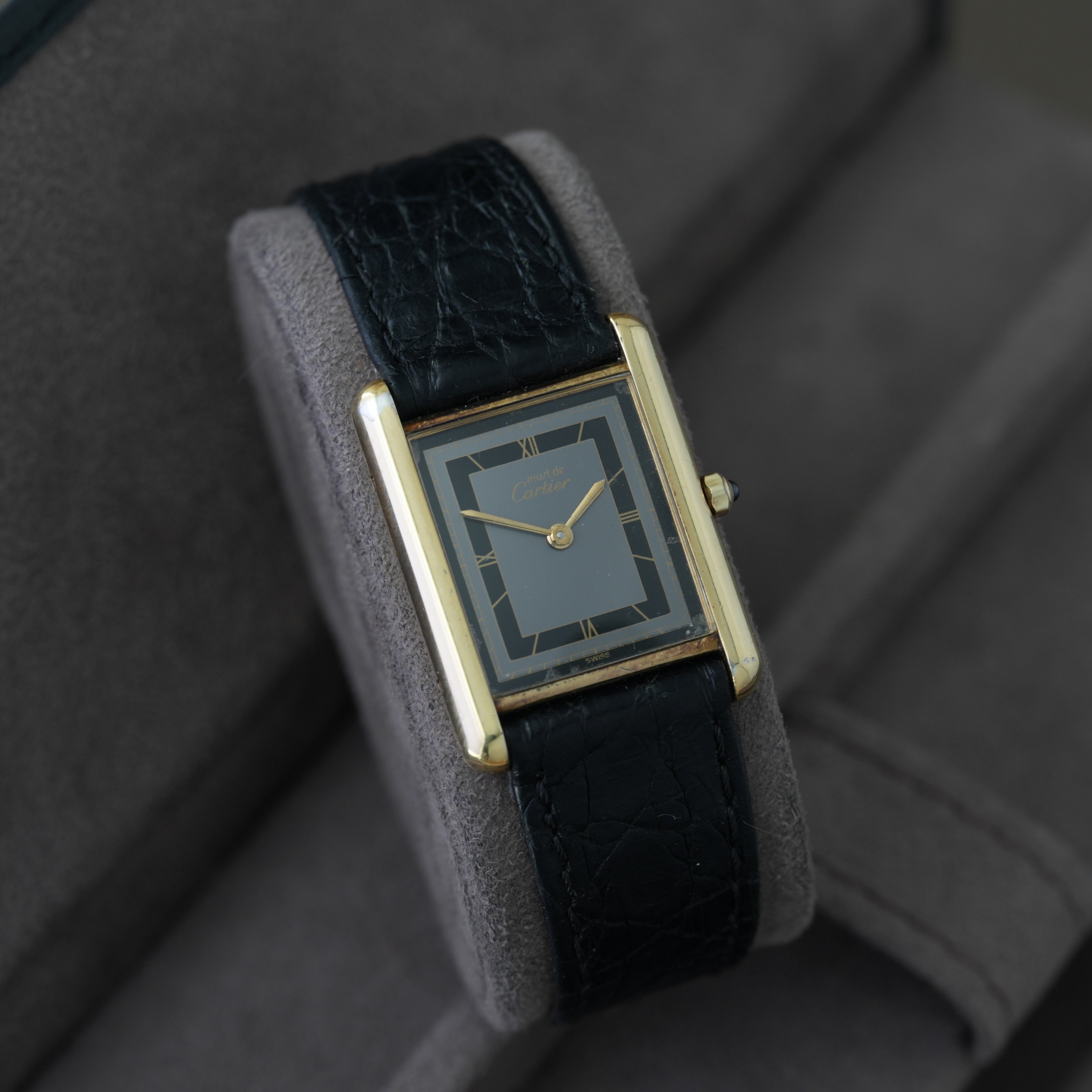 Cartier Tank Vermeil Ref. 681006 'Art Deco Dial' 23x30mm