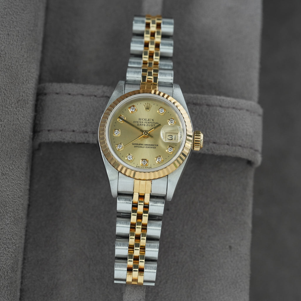 Rolex Lady-Datejust 26mm Ref. 69173 'Big Diamond' Box & Papiere