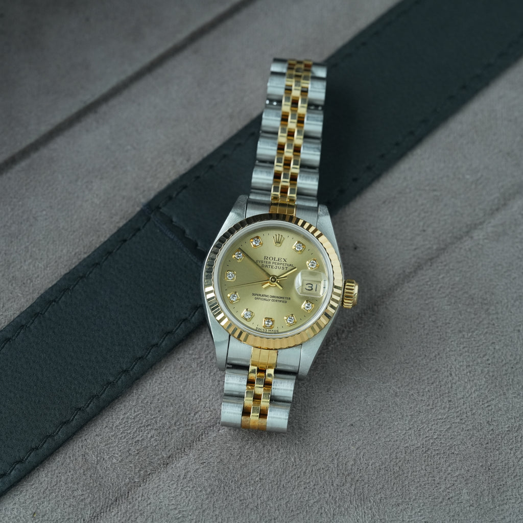 Rolex Lady-Datejust 26mm Ref. 69173 'Big Diamond' Box & Papiere