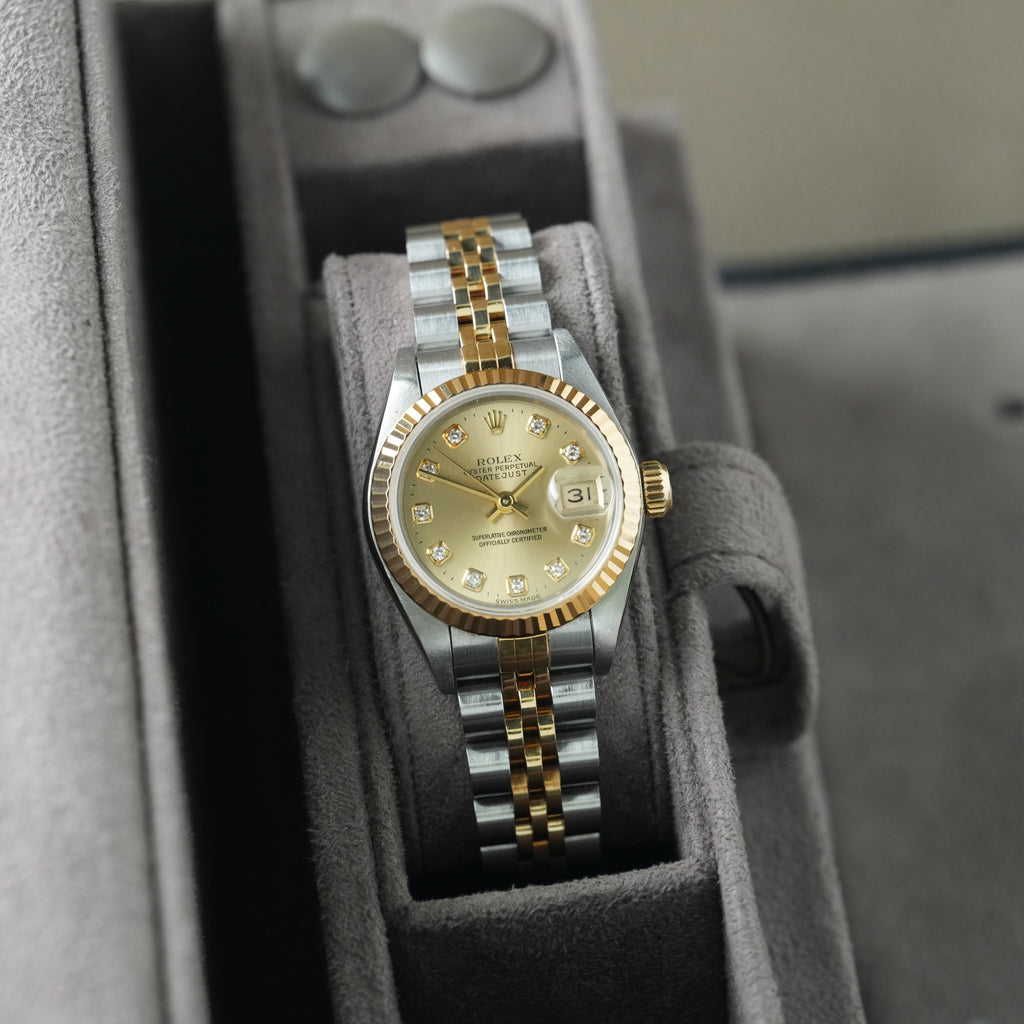 Rolex Lady-Datejust 26mm Ref. 69173 'Big Diamond' Box & Papiere