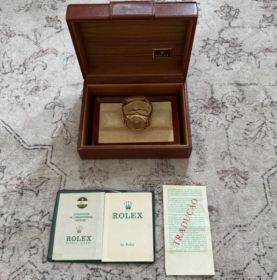 Rolex Day-Date 36 Ref.1803/8 'Full Set' 1974 'Sigma Linen Dial'