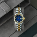 Rolex Lady-Datejust 26mm Ref. 69173 'Blau Vignette' Box & Papiere
