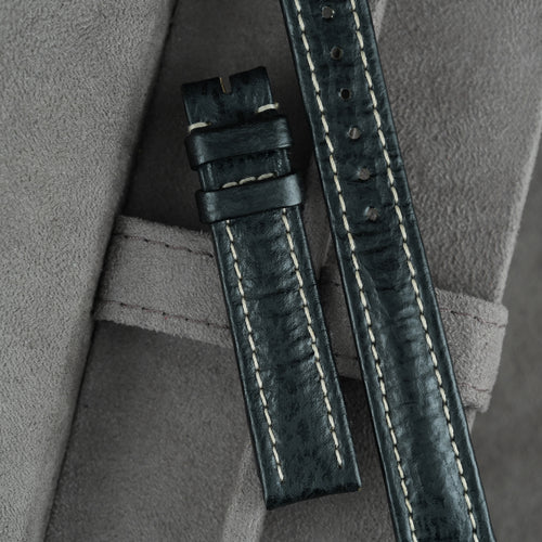 Breitling Lederarmband 15mm Schwarz