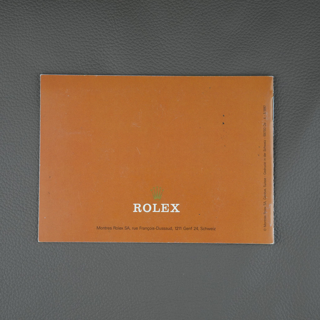 Rolex Explorer Booklet/Manual 90s/00s 14270/114270/16570