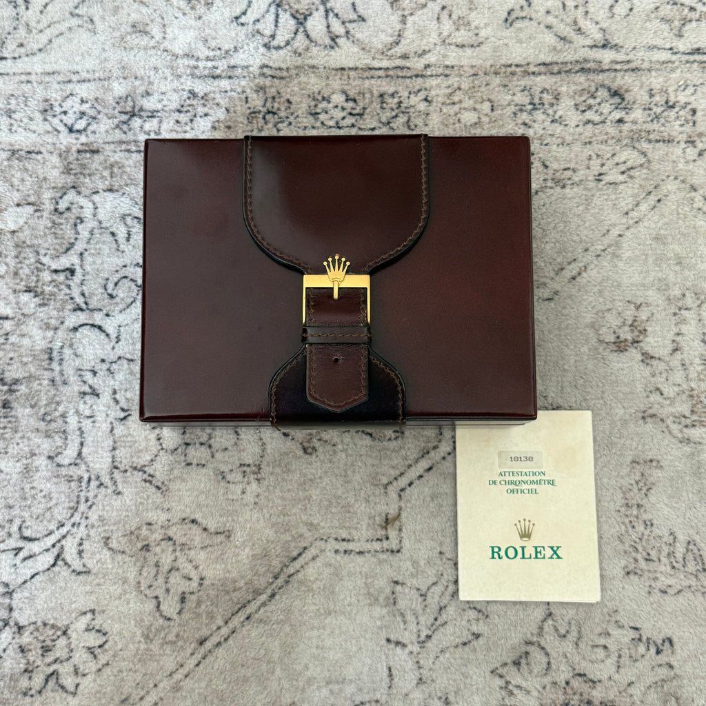 Rolex Day-Date 36 Ref. 18138 Box & Paper's 'Lemon Dial' CROWN COLLECTION