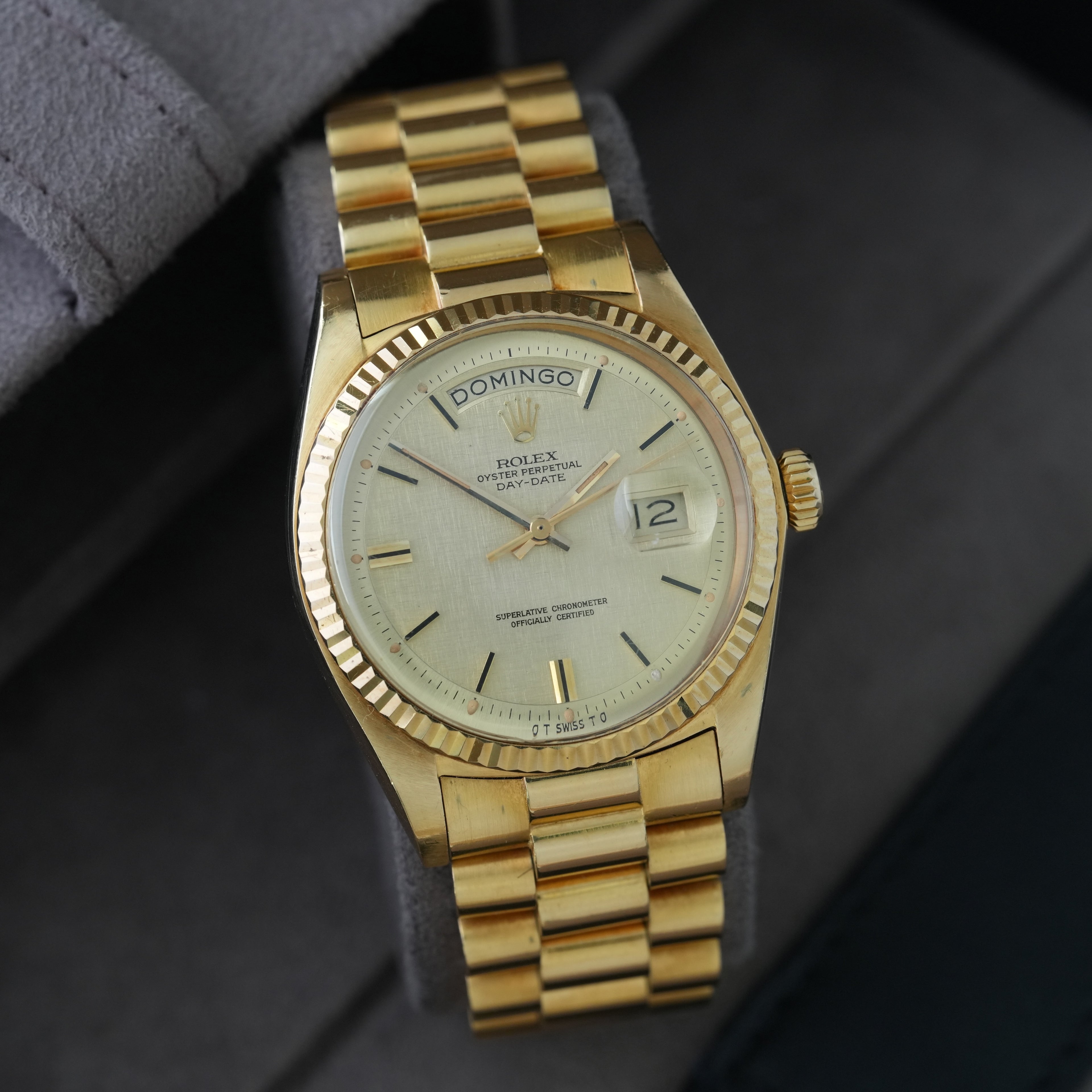 Rolex Day-Date 36 Ref.1803/8 'Full Set' 1974 'Sigma Linen Dial'
