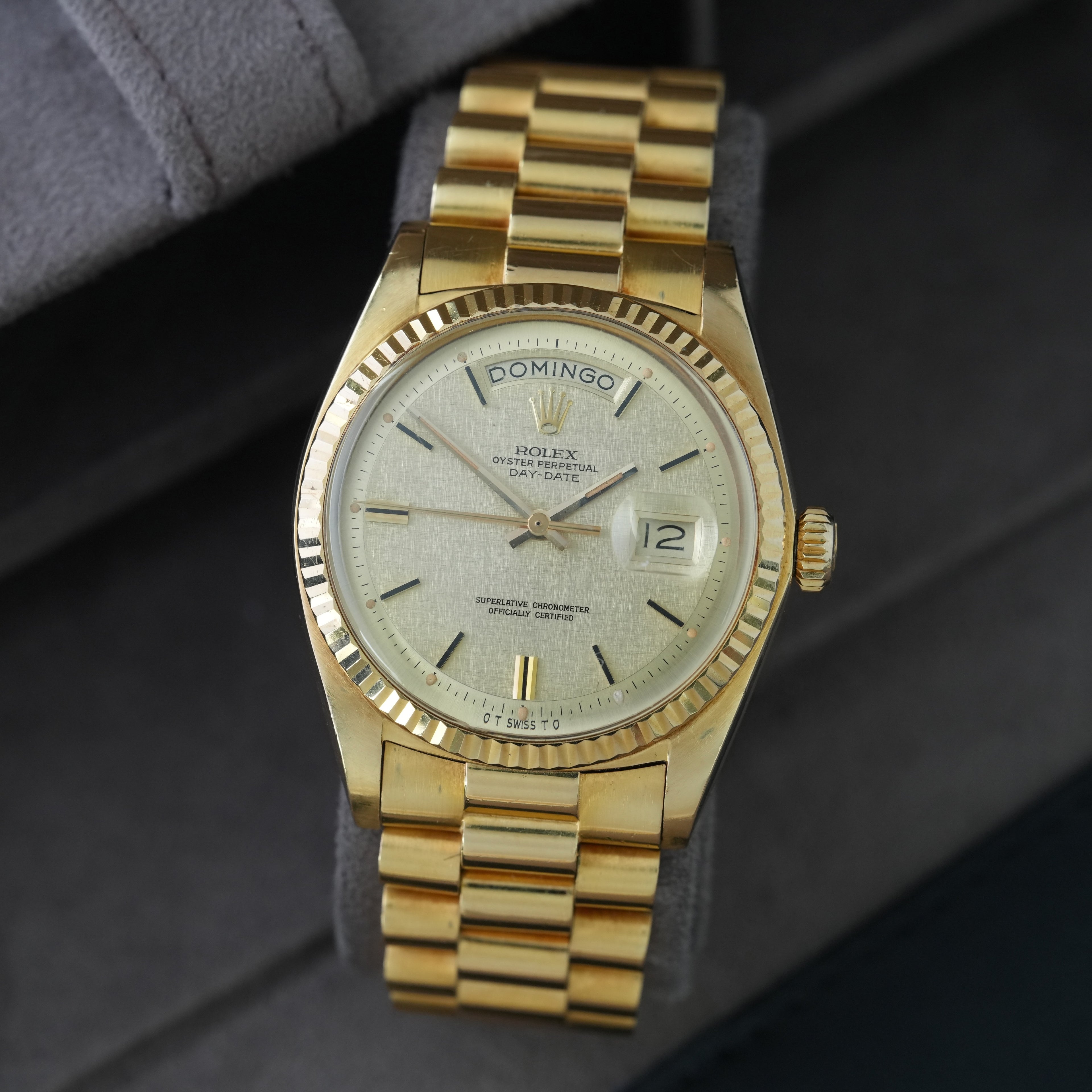 Rolex Day-Date 36 Ref.1803/8 'Full Set' 1974 'Sigma Linen Dial'