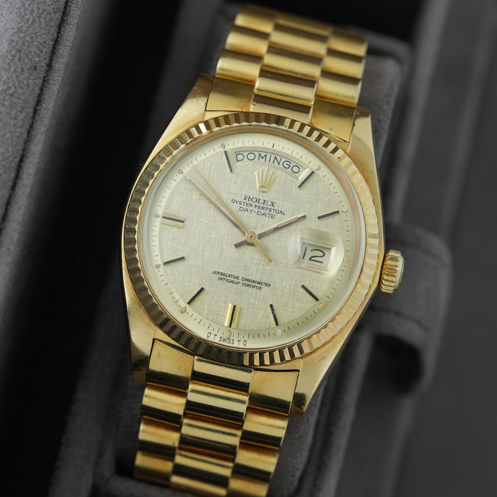 Rolex Day-Date 36 Ref.1803/8 'Full Set' 1974 'Sigma Linen Dial'