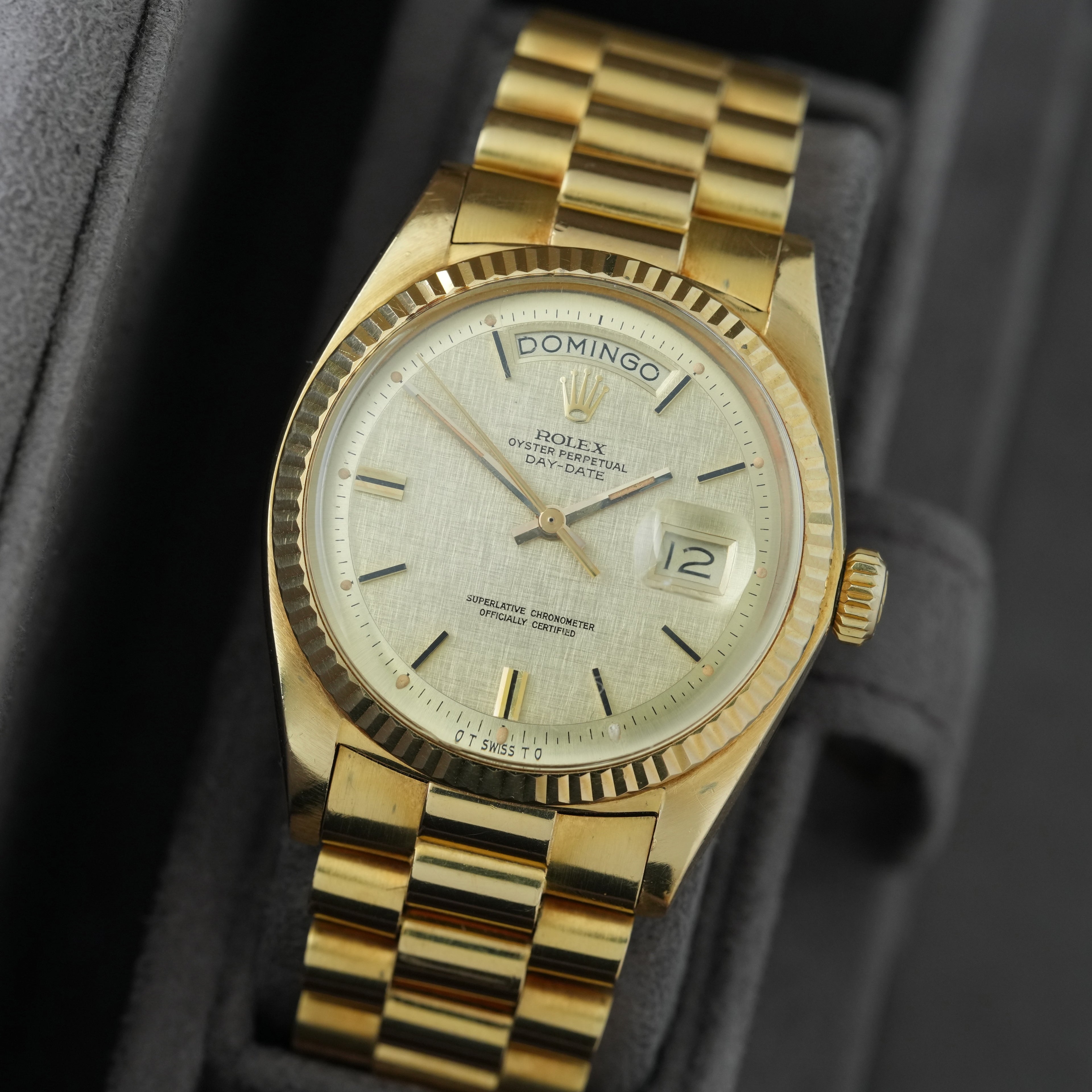 Rolex Day-Date 36 Ref.1803/8 'Full Set' 1974 'Sigma Linen Dial'