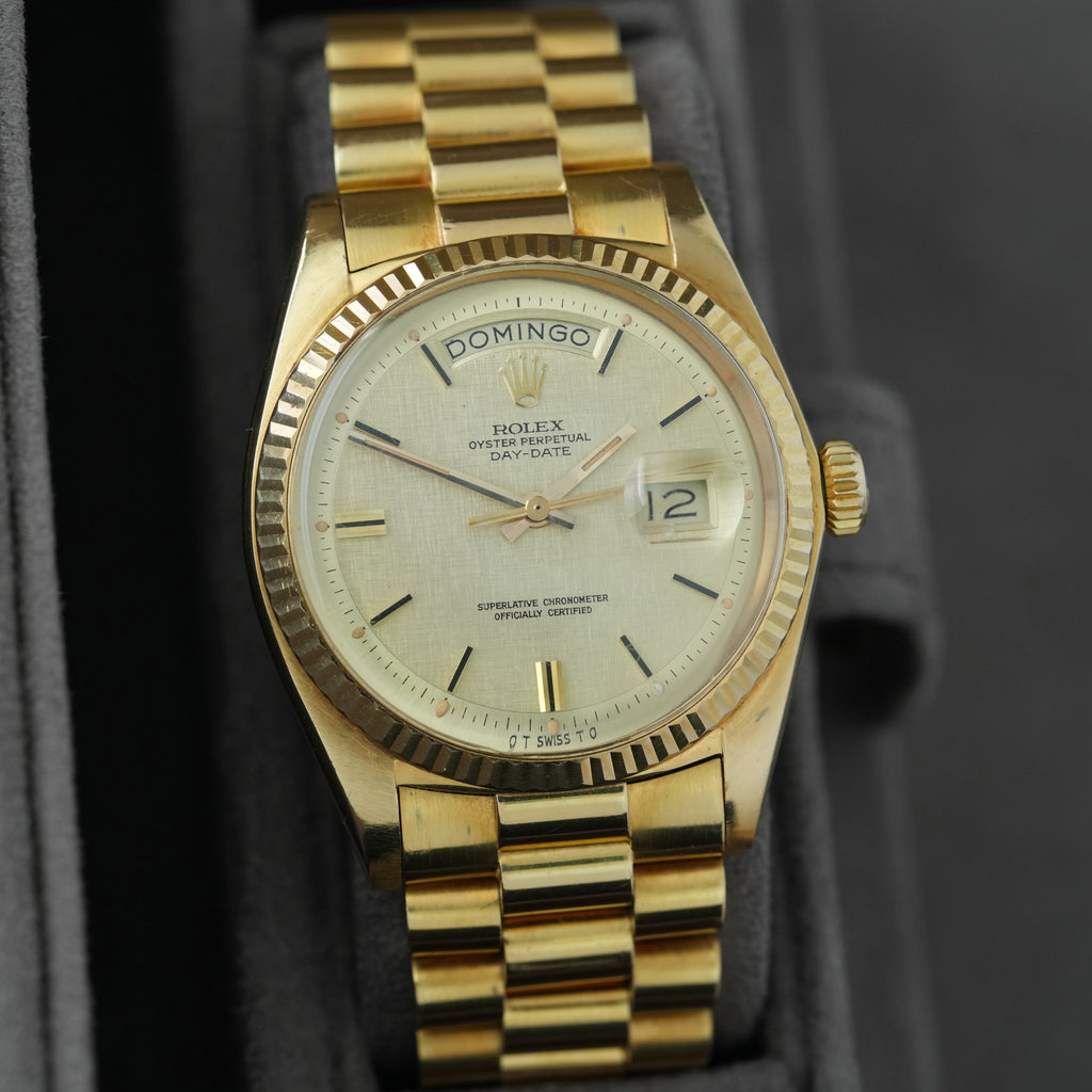 Rolex Day-Date 36 Ref.1803/8 'Full Set' 1974 'Sigma Linen Dial'