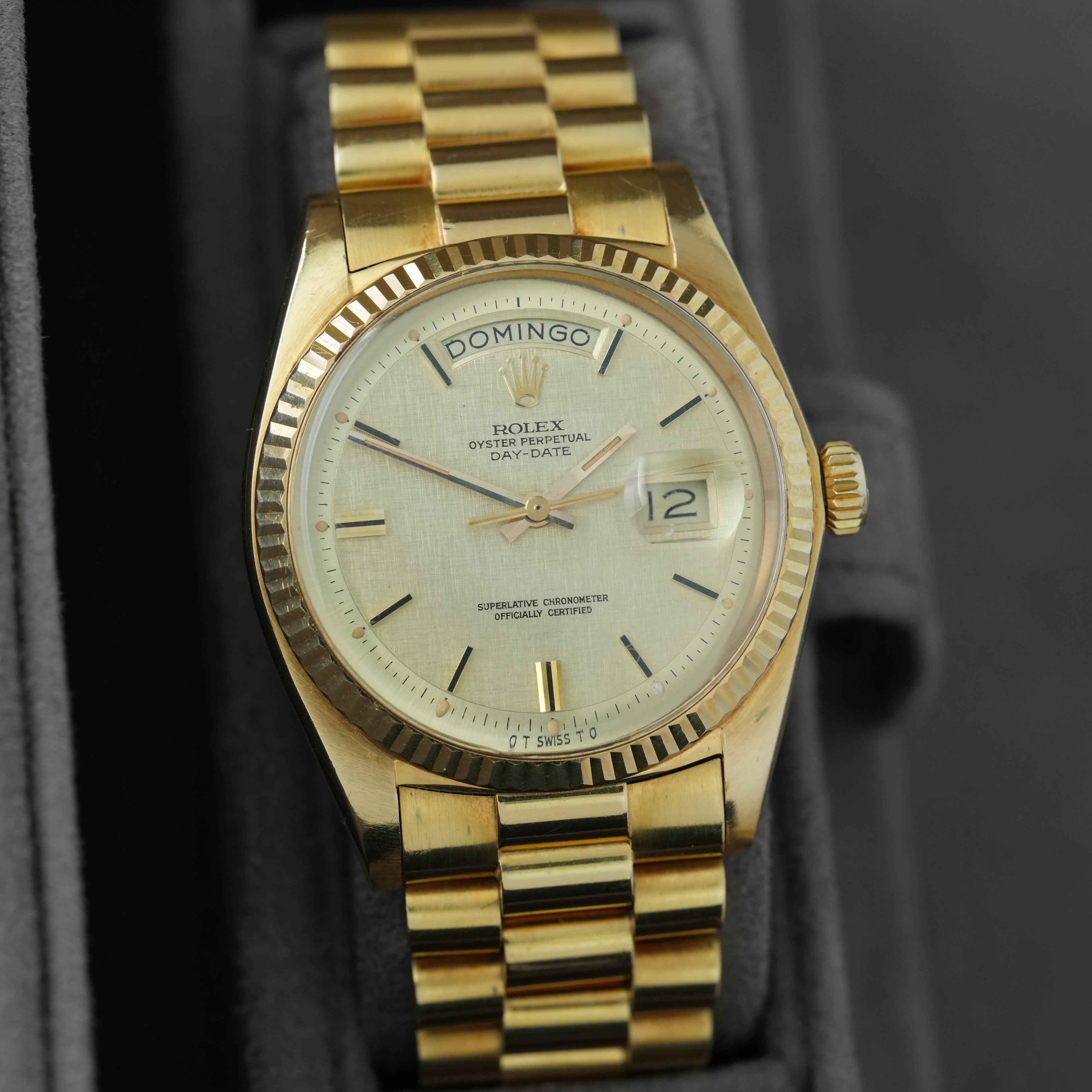 Rolex Day-Date 36 Ref.1803/8 'Full Set' 1974 'Sigma Linen Dial'
