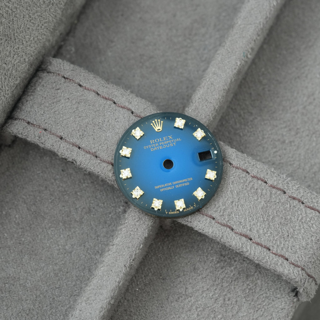 Rolex Lady-Datejust 26mm Zifferblatt 'Vignette Blau' 'Stella'