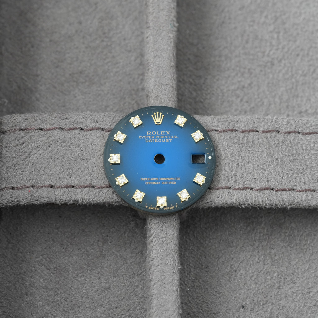 Rolex Lady-Datejust 26mm Zifferblatt 'Vignette Blau' 'Stella'