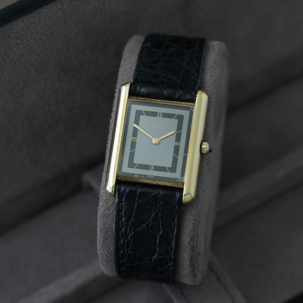 Cartier Tank Vermeil Ref. 681006 'Art Deco Dial' 23x30mm