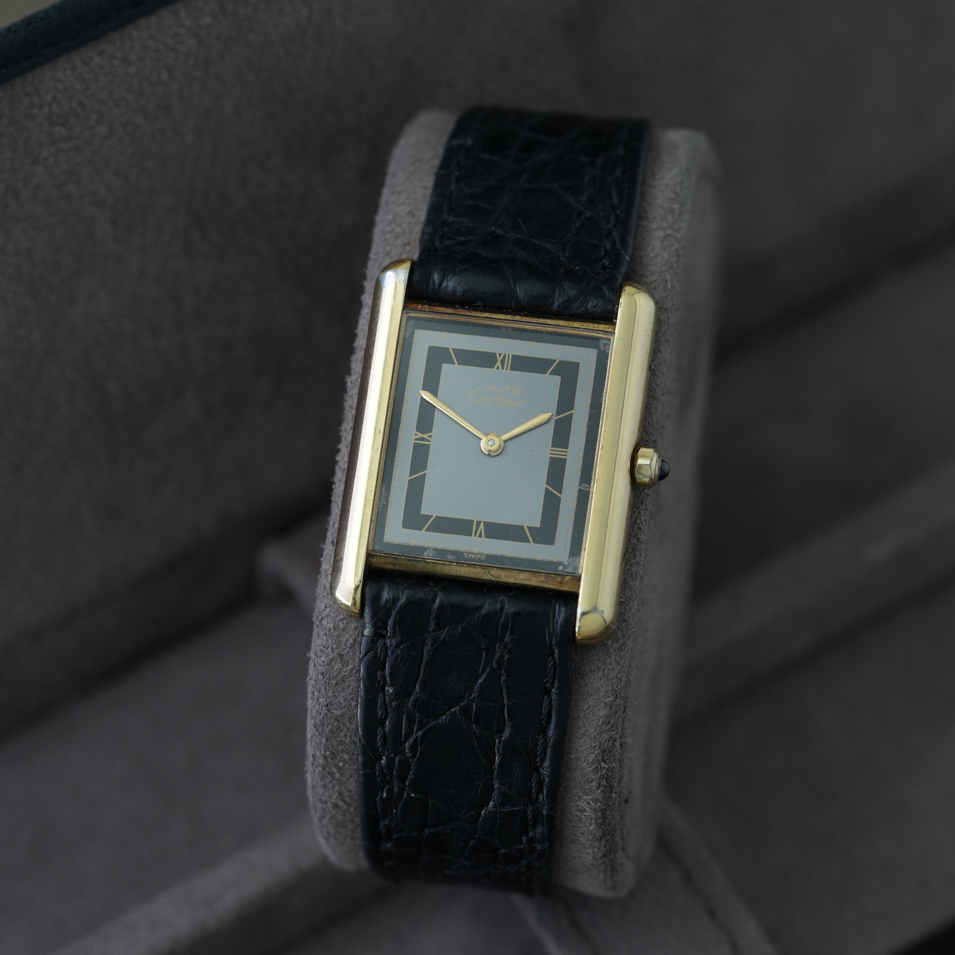 Cartier Tank Vermeil Ref. 681006 'Art Deco Dial' 23x30mm
